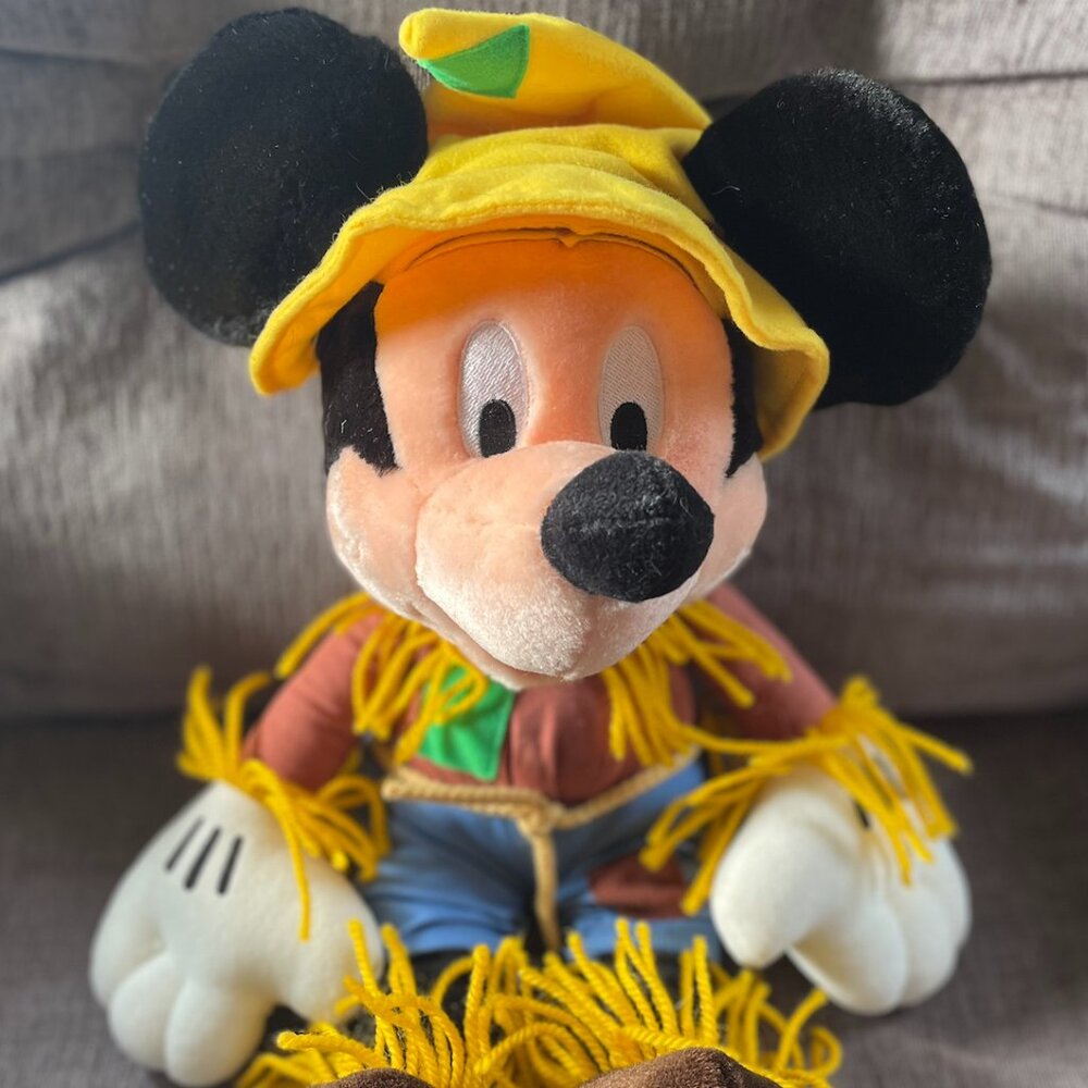 Disney Mickey Mouse Scarecrow 16" Stuffy